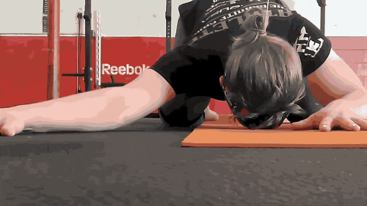 Prone Scaption Rotation Stretch