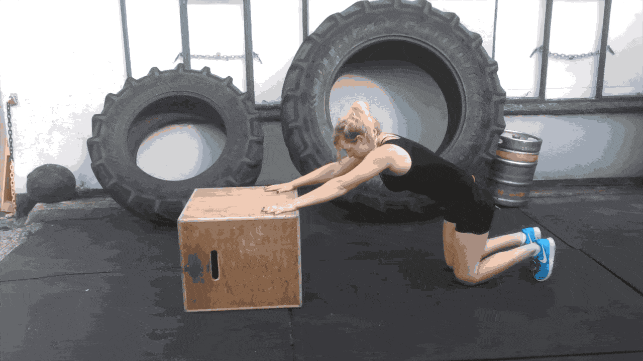 Shoulder Stretch on Box