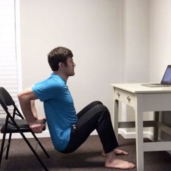 desk stretch chair dip