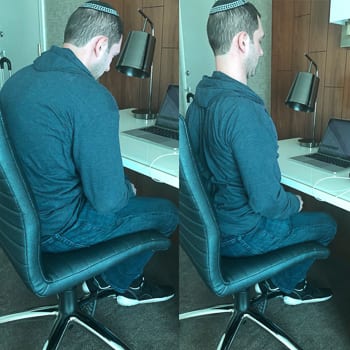 spine movement in chair